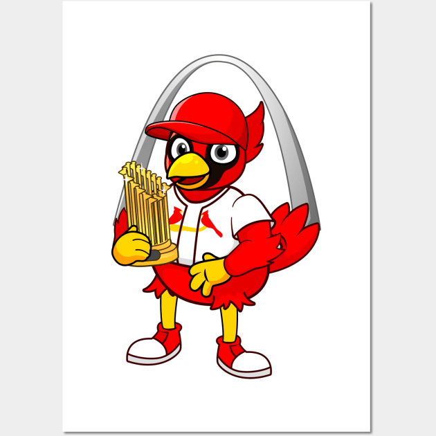 WS Redbird Wall Art by Arch City Tees